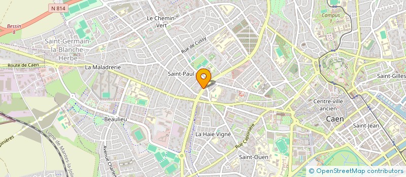 localisation de l'entreprise SCI MAGDELENE à CAEN