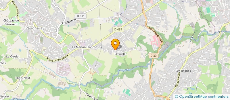 localisation de l'entreprise SCI MAGDELINE  VAUGNERAY