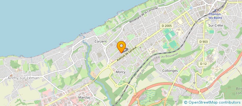 localisation de l'entreprise SCI MAGDIS à THONON-LES-BAINS