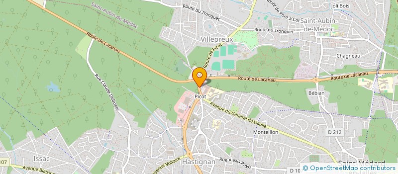 localisation de l'entreprise SCI MAGE  SAINT AUBIN DE MEDOC