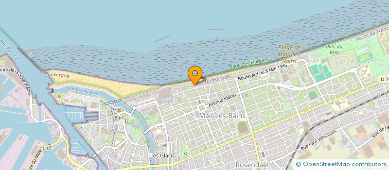 localisation de l'entreprise SCI MAGE à DUNKERQUE