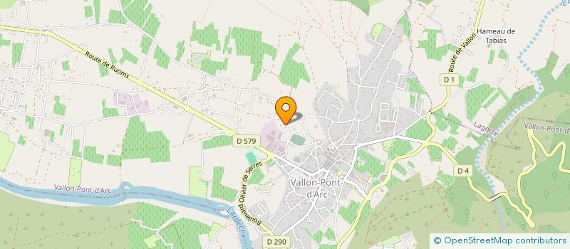 localisation de l'entreprise SCI MAGE à VALLON-PONT-D'ARC