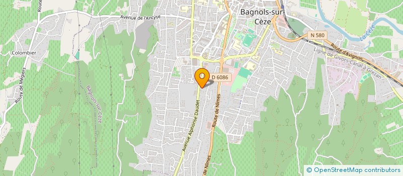 localisation de l'entreprise SCI MAGE  BAGNOLS-SUR-CEZE