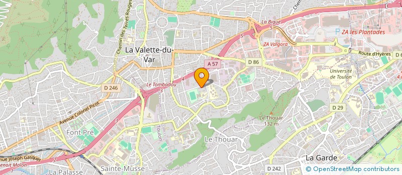 localisation de l'entreprise SCI MAGE à LA VALETTE-DU-VAR