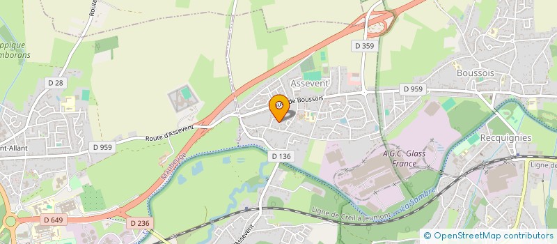 localisation de l'entreprise SCI MAGE  ASSEVENT