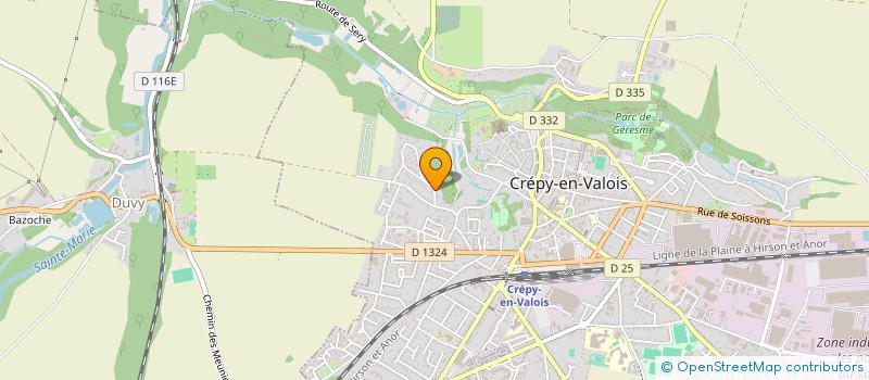localisation de l'entreprise SCI MAGE.VF  CREPY-EN-VALOIS