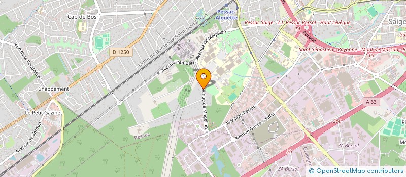 localisation de l'entreprise SCI MAGELLAN à PESSAC