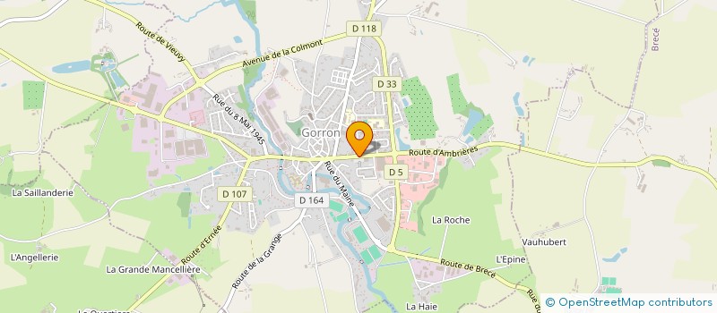 localisation de l'entreprise SCI MAGELLAN  GORRON