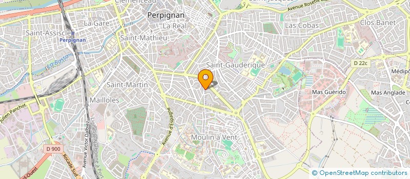 localisation de l'entreprise SCI  MAGELLAN  PERPIGNAN