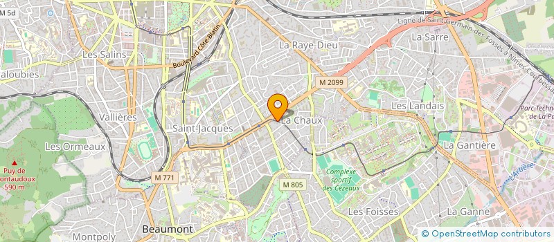 localisation de l'entreprise SCI MAGELLAN  CLERMONT-FERRAND