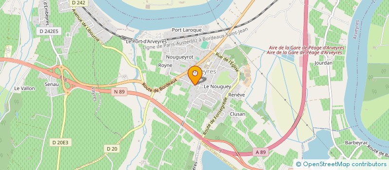 localisation de l'entreprise SCI MAGEMA  ARVEYRES