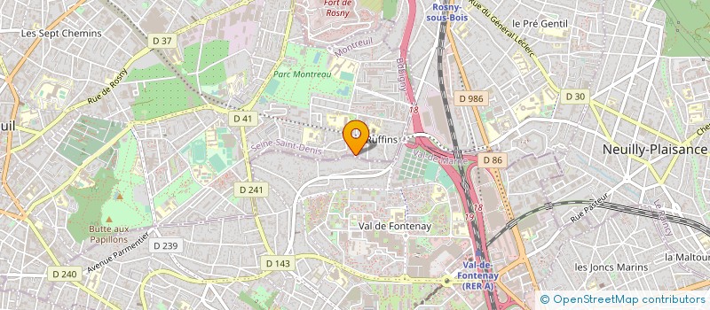localisation de l'entreprise SCI MAGEN à MONTREUIL