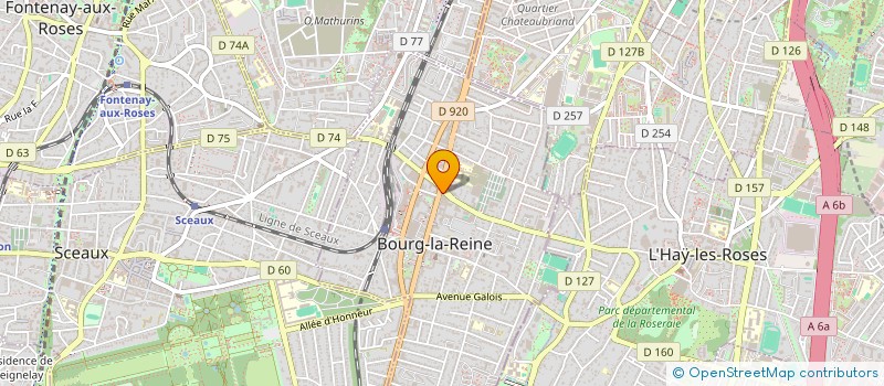 localisation de l'entreprise SCI MAGENDIE à BOURG-LA-REINE