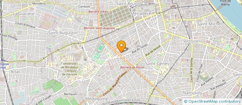 localisation de l'entreprise SCI MAGENDIE  BORDEAUX