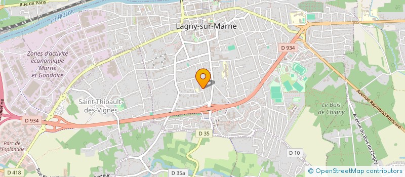 localisation de l'entreprise SCI MAGENTA 35  LAGNY-SUR-MARNE