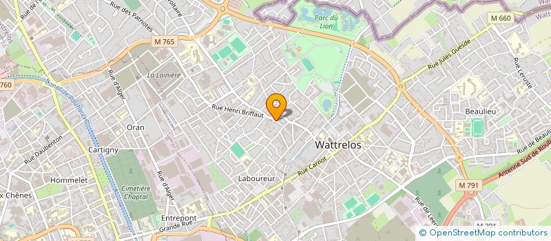 localisation de l'entreprise SCI MAGENTA  WATTRELOS