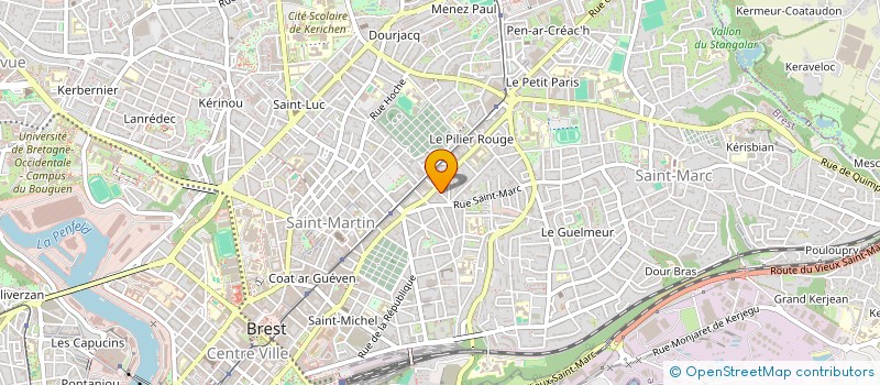 localisation de l'entreprise SCI MAGENTA  BREST