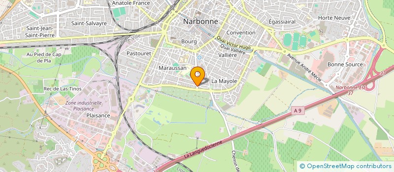 localisation de l'entreprise SCI MAGENTA  NARBONNE
