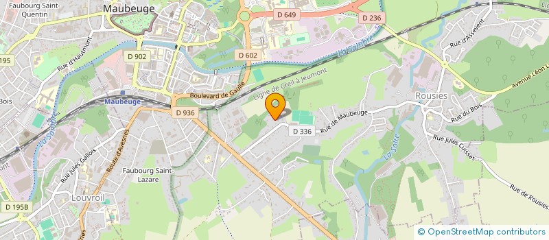 localisation de l'entreprise SCI MAGENTA  BOUSSIERES-SUR-SAMBRE