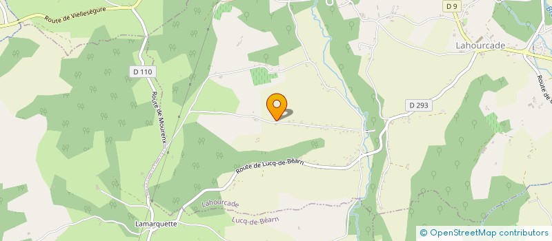 localisation de l'entreprise SCI MAGENTA  LAHOURCADE