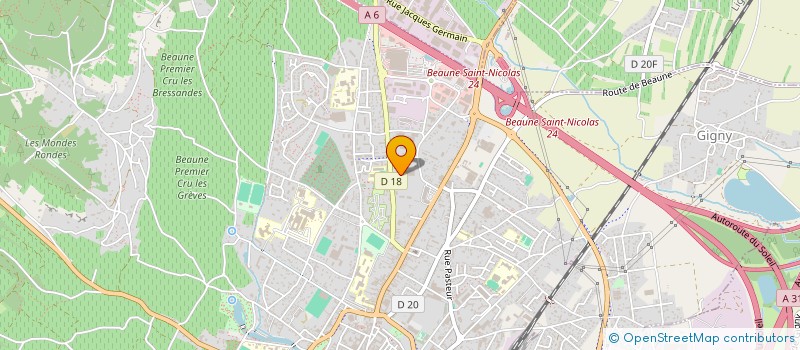 localisation de l'entreprise SCI MAGENTA à BEAUNE