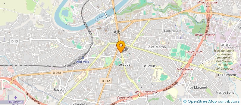 localisation de l'entreprise SCI MAGENTA CARRADE  ALBI