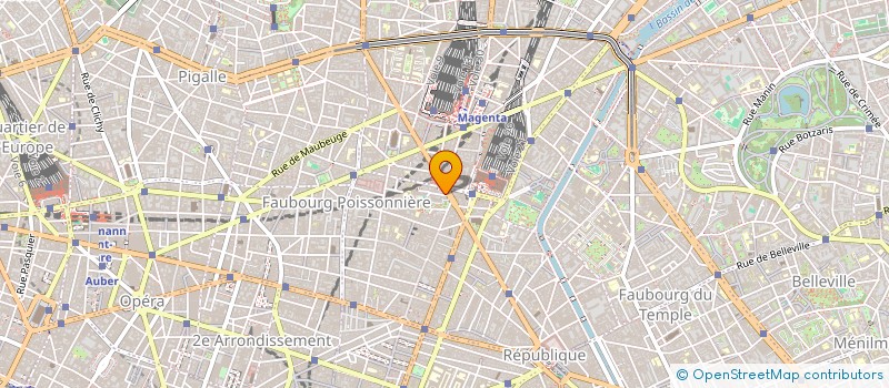 localisation de l'entreprise SCI MAGENTA SAINT LAZARE  PARIS