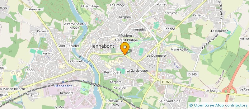 localisation de l'entreprise SCI MAGES  HENNEBONT