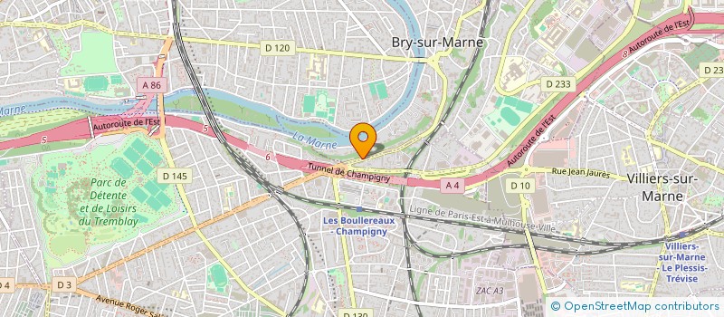 localisation de l'entreprise SCI MAGESTE  BRY-SUR-MARNE