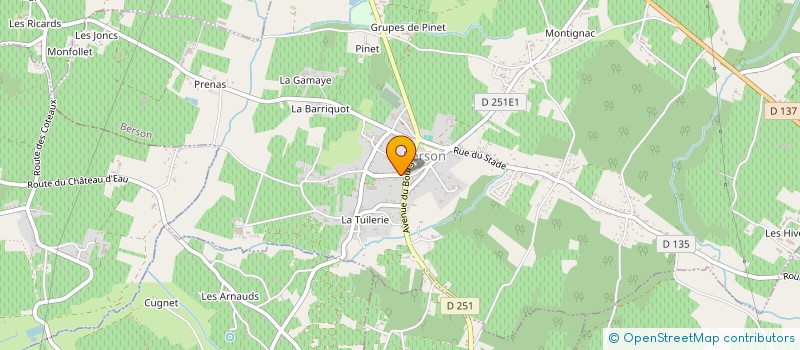 localisation de l'entreprise SCI MAGESTEL  BERSON