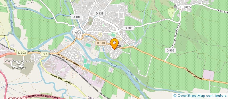 localisation de l'entreprise SCI MAGETFRED  TREBES