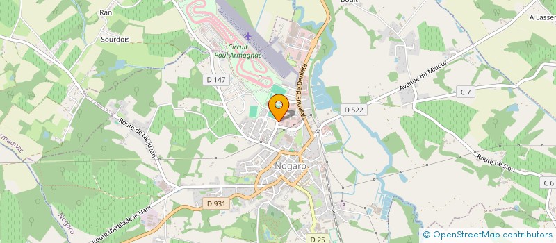 localisation de l'entreprise SCI MAGEV  NOGARO