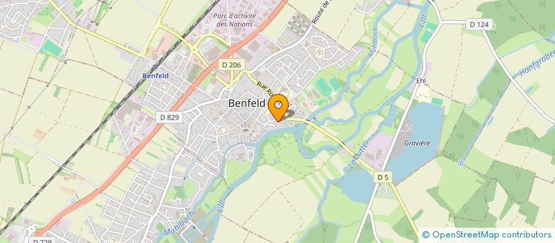 localisation de l'entreprise SCI MAGEVA  BENFELD