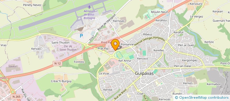 localisation de l'entreprise SCI MAGFRUITS  GUIPAVAS