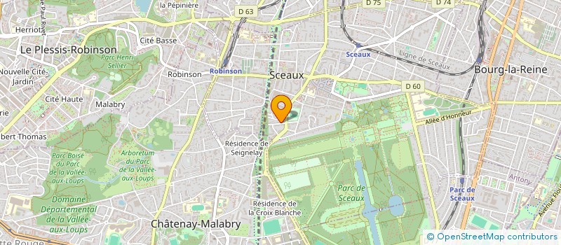 localisation de l'entreprise SCI MAGGAN à SCEAUX