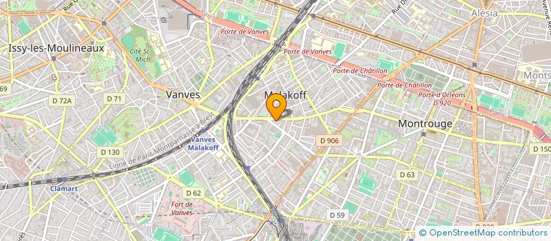 localisation de l'entreprise SCI MAGHISTAR  MALAKOFF