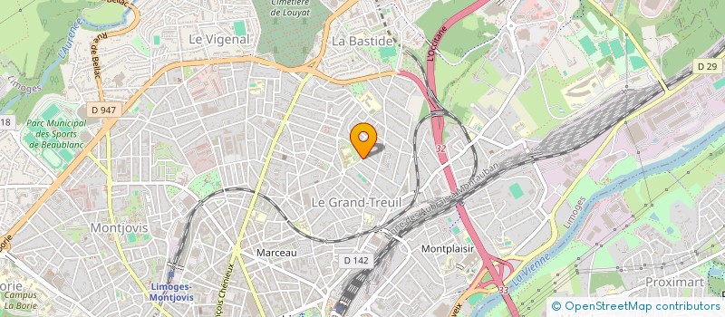 localisation de l'entreprise SCI MAGI à LIMOGES
