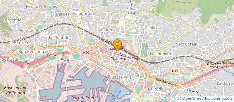 localisation de l'entreprise SCI MAGIC  TOULON