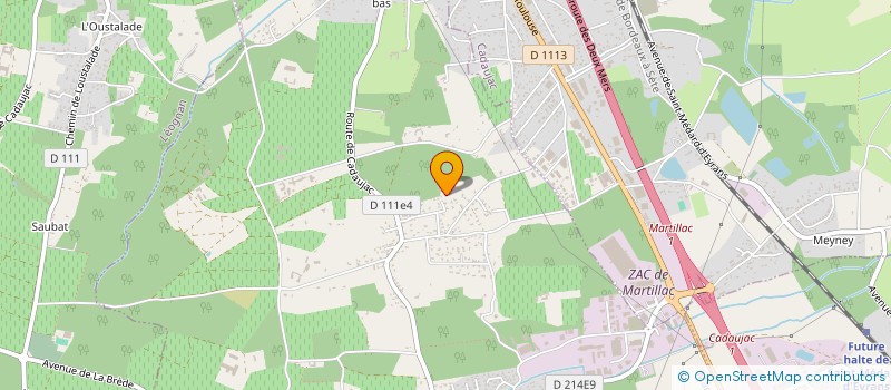 localisation de l'entreprise SCI MAGICYEL  MARTILLAC