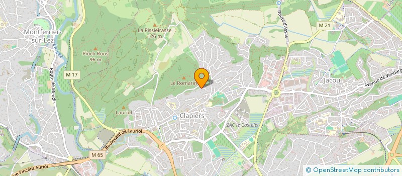 localisation de l'entreprise SCI MAGIE  CLAPIERS