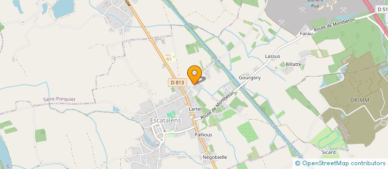 localisation de l'entreprise SCI MAGIE NEE  ESCATALENS