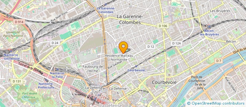 localisation de l'entreprise SCI MAGINA à COURBEVOIE