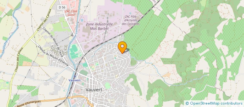 localisation de l'entreprise SCI MAGINE  VAUVERT