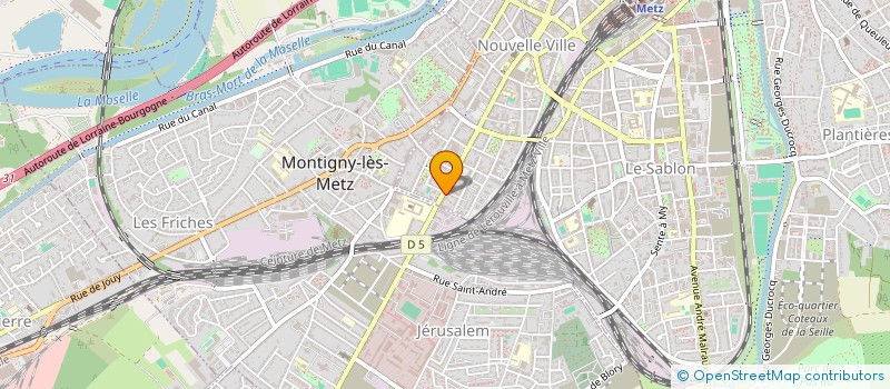 localisation de l'entreprise SCI MAGINE  METZ