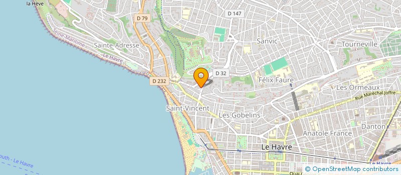 localisation de l'entreprise SCI MAGINE à LE HAVRE