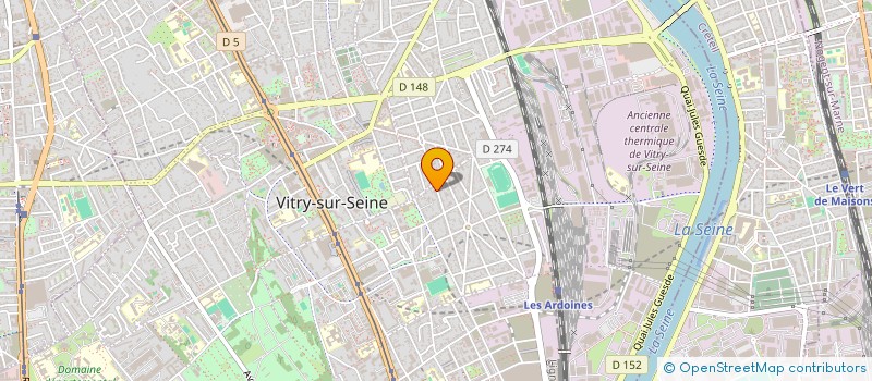 localisation de l'entreprise SCI MAGINOT 79  VITRY-SUR-SEINE