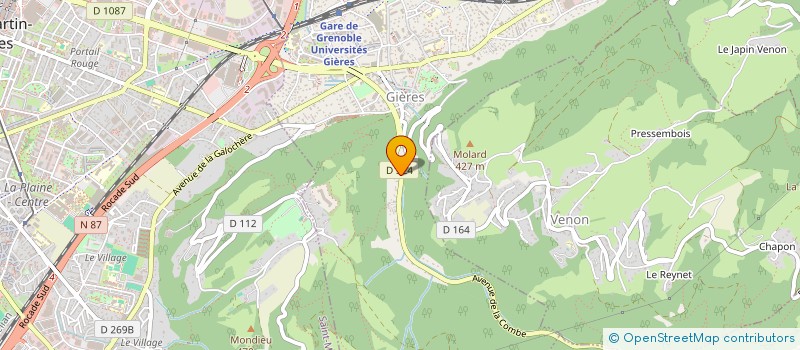 localisation de l'entreprise SCI MAGINTA  GIERES