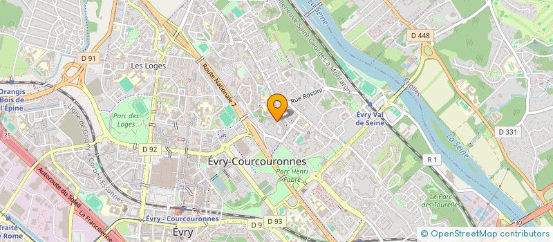 localisation de l'entreprise SCI MAGIREV à EVRY-COURCOURONNES