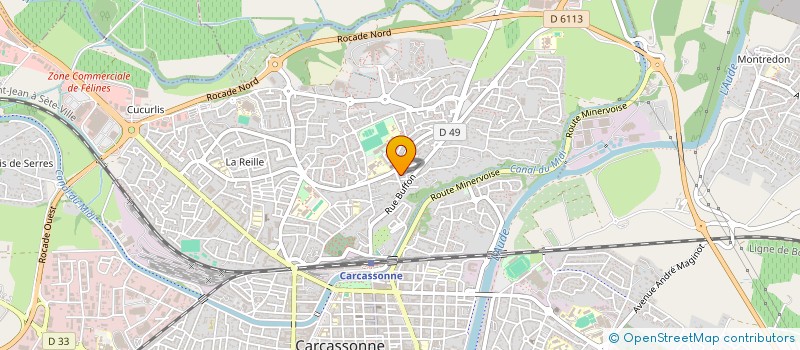 localisation de l'entreprise SCI MAGIRO à CARCASSONNE