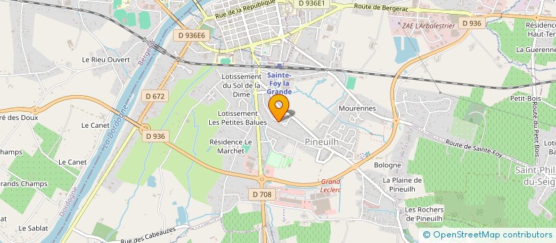 localisation de l'entreprise SCI MAGISIEL  PINEUILH